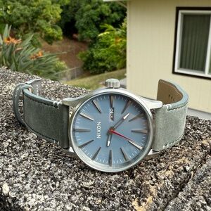 Nixon Sentry Leather Watch Sample
